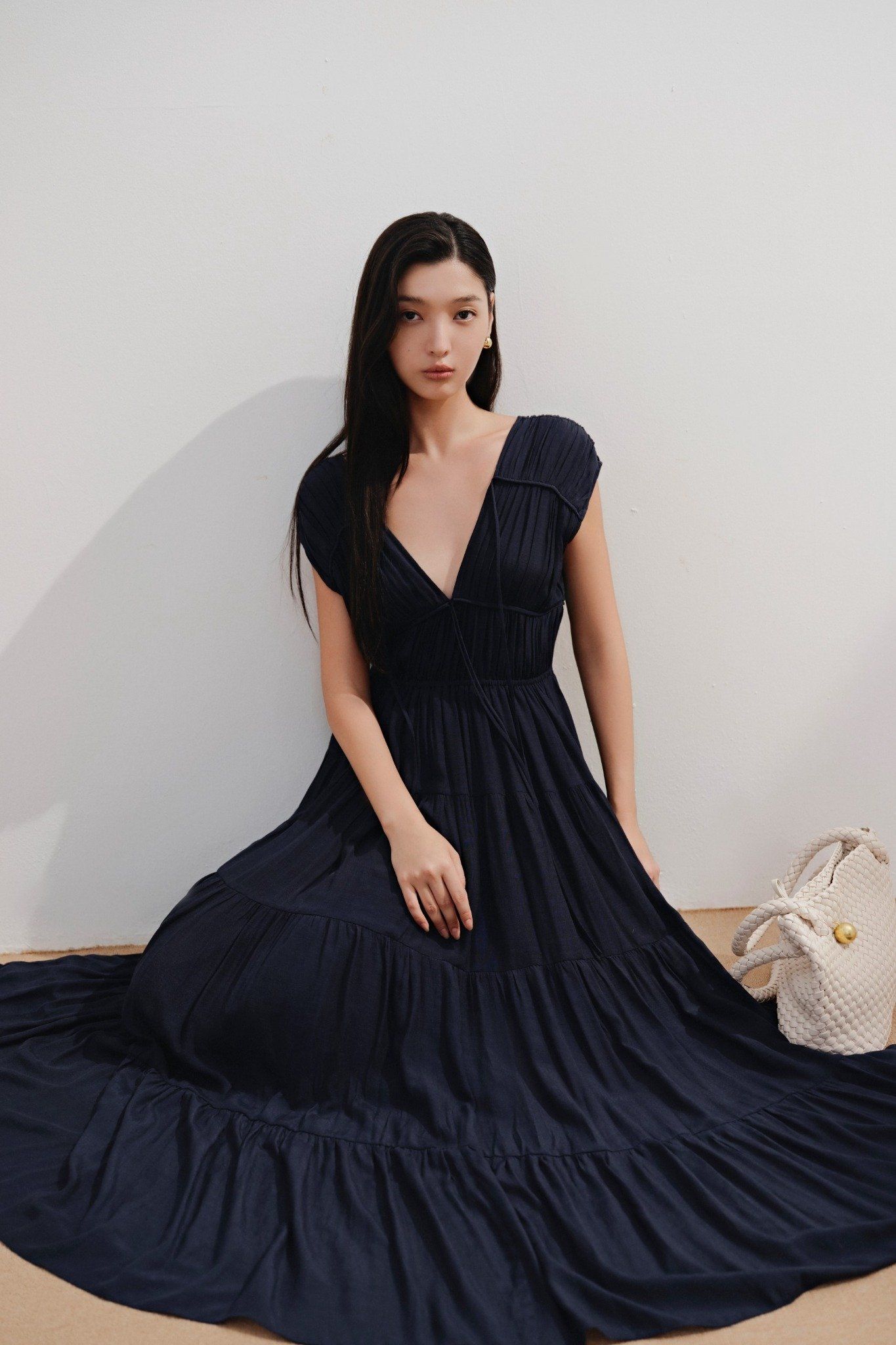 Rue Maxi Dress in Blue