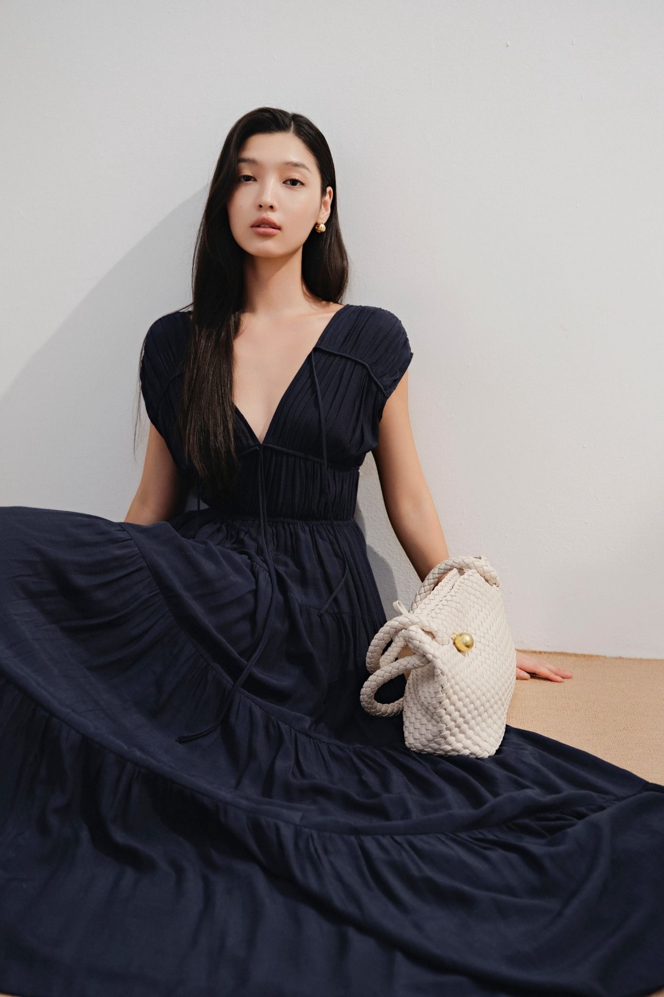 Rue Maxi Dress in Blue