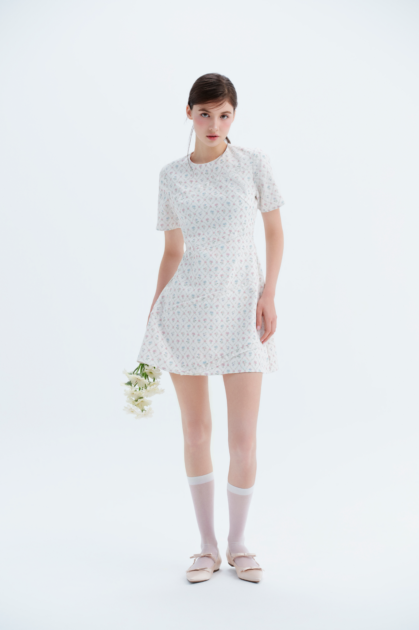 Váy ôm phối hoa Gilda Dress nhiều màu