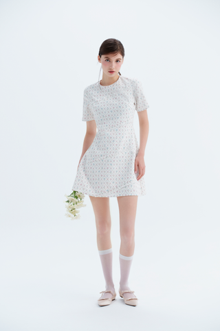 Váy ôm phối hoa Gilda Dress nhiều màu