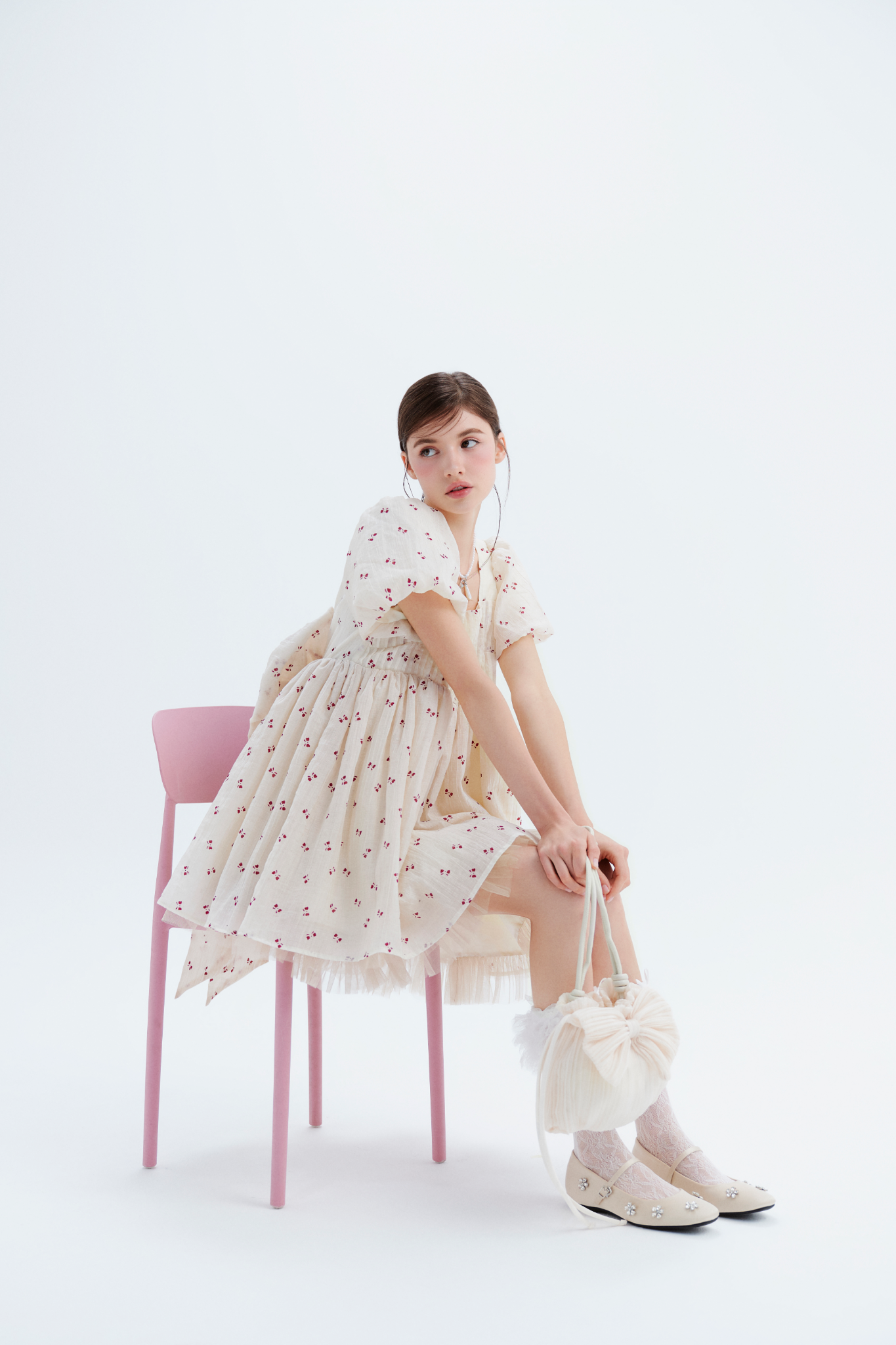 Willis Fleur Dress in Cream