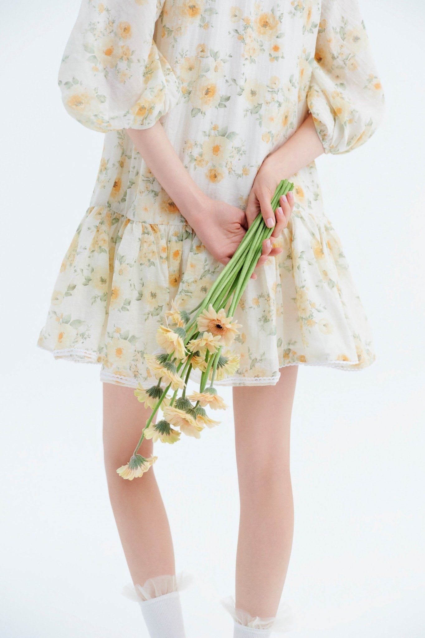 Fiorella Fleur Dress in Yellow