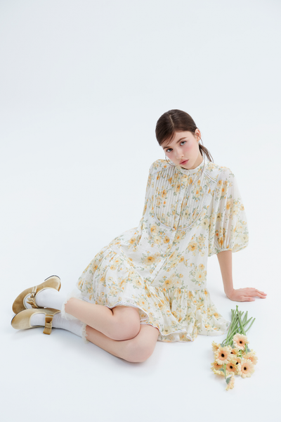  Fiorella Fleur Dress in Yellow 