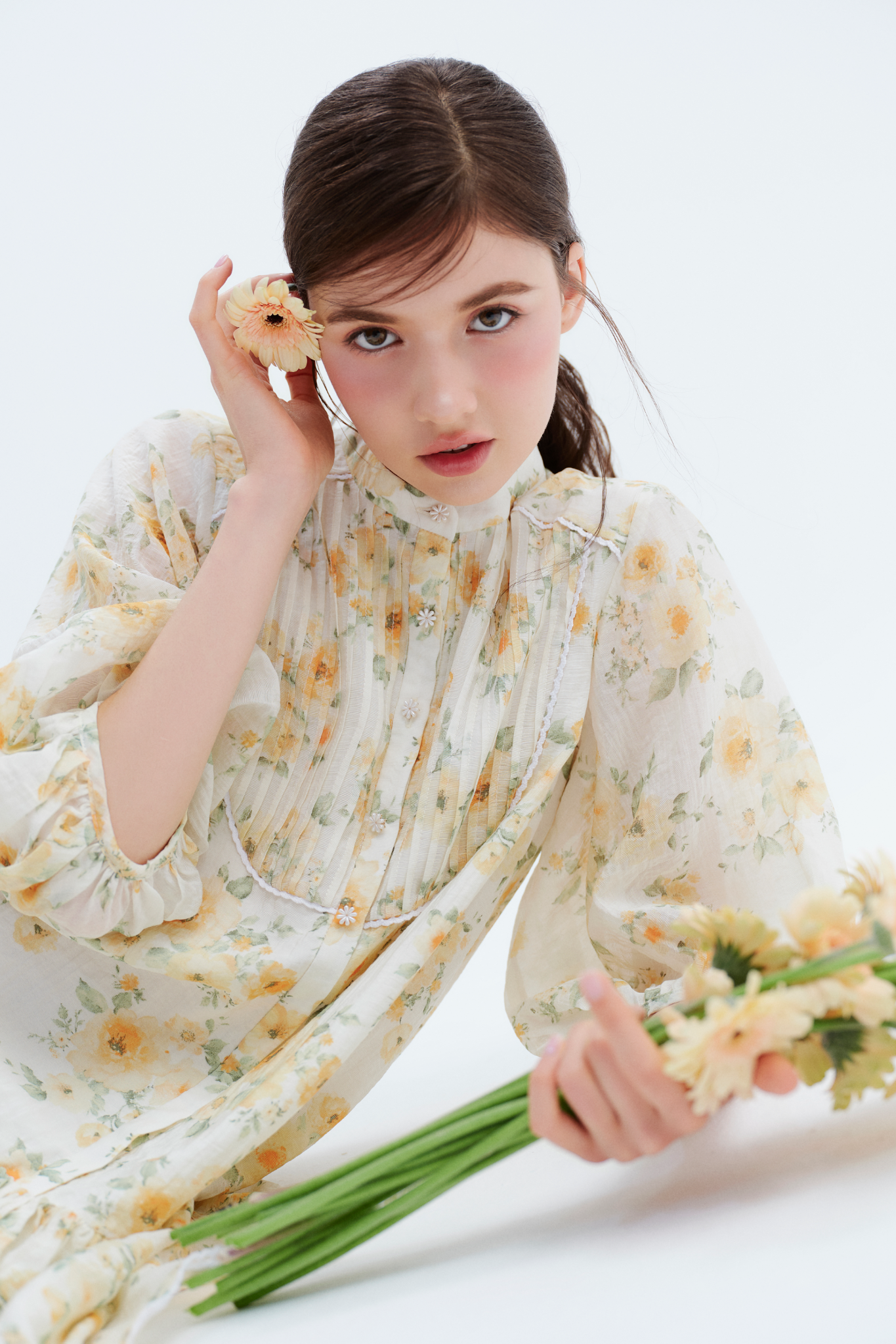 Fiorella Fleur Dress in Yellow