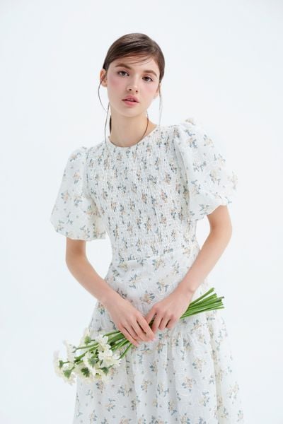  Lia Fleur Dress in Honey Cream 