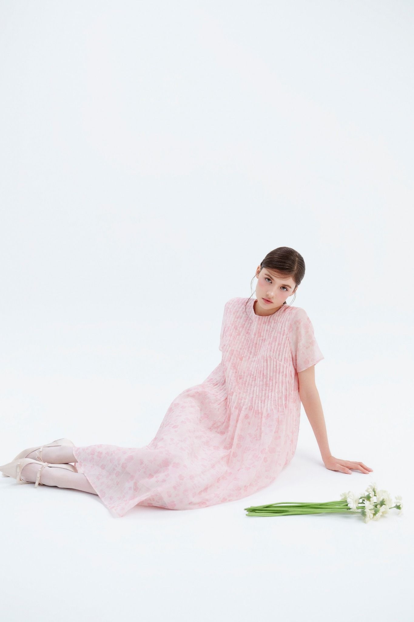 Bettina Maxi Dress in Tea Rose