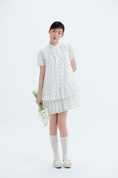  Sierra Fleur Dress in White 