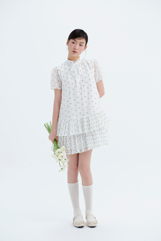 Váy kiểu babydoll xếp li Sierra Fleur Dress nhiều màu