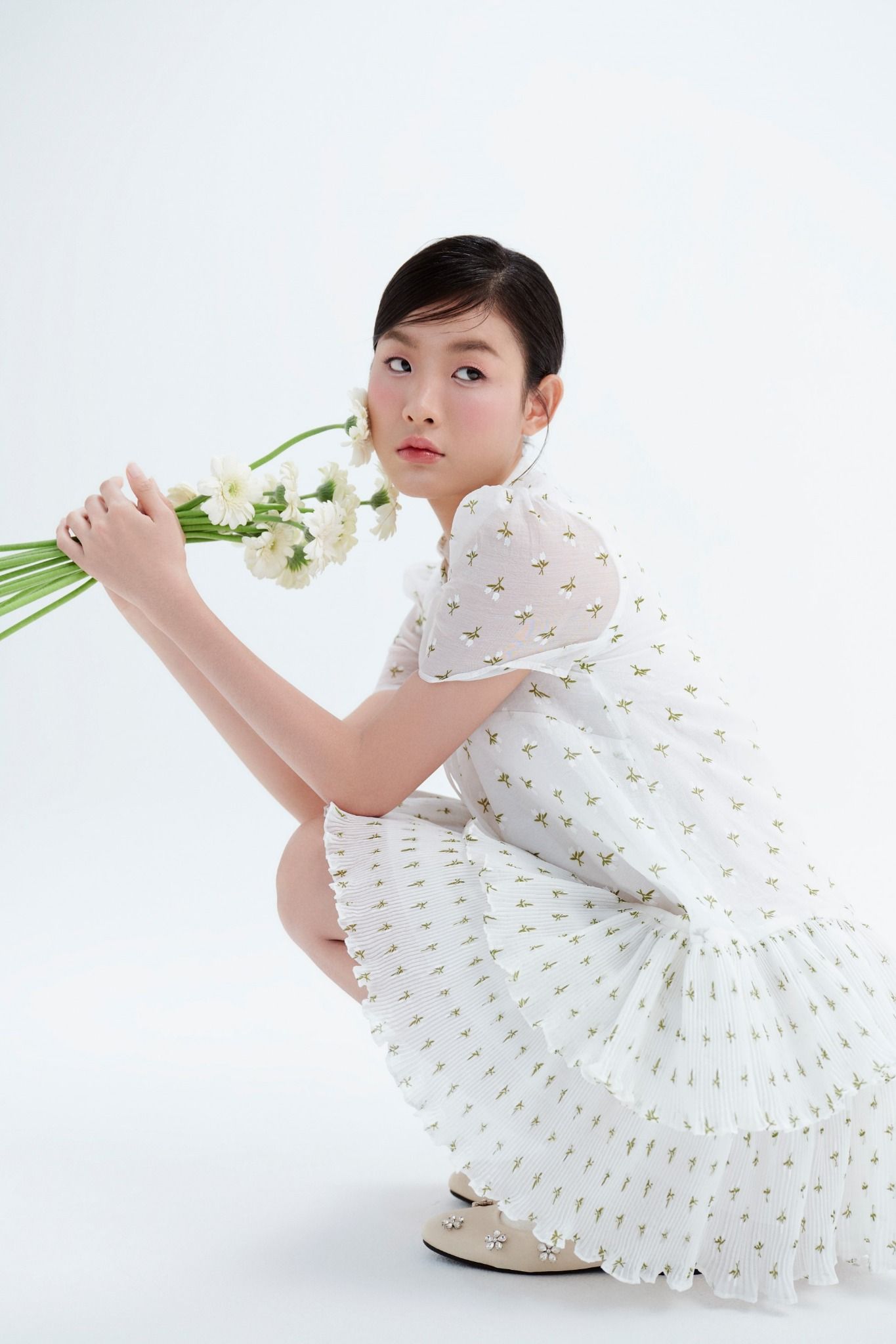 Sierra Fleur Dress in White