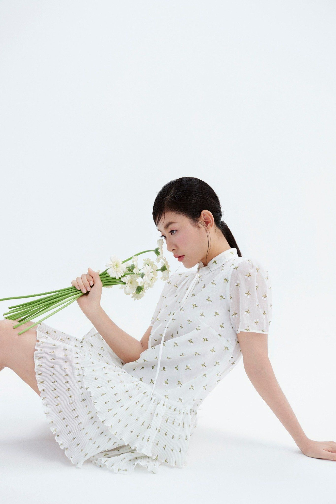 Sierra Fleur Dress in White