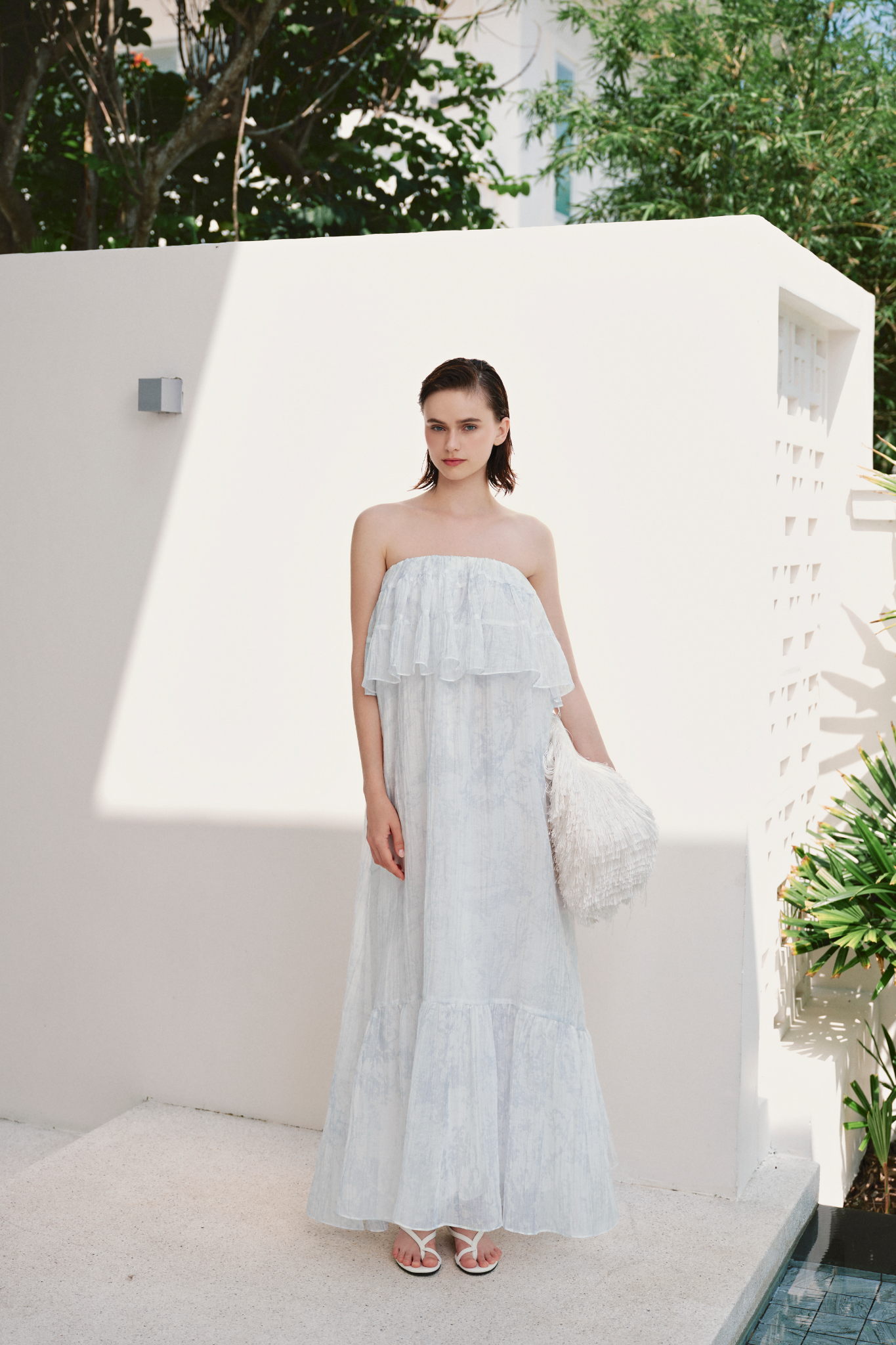 Cherith Maxi Dress in Azure