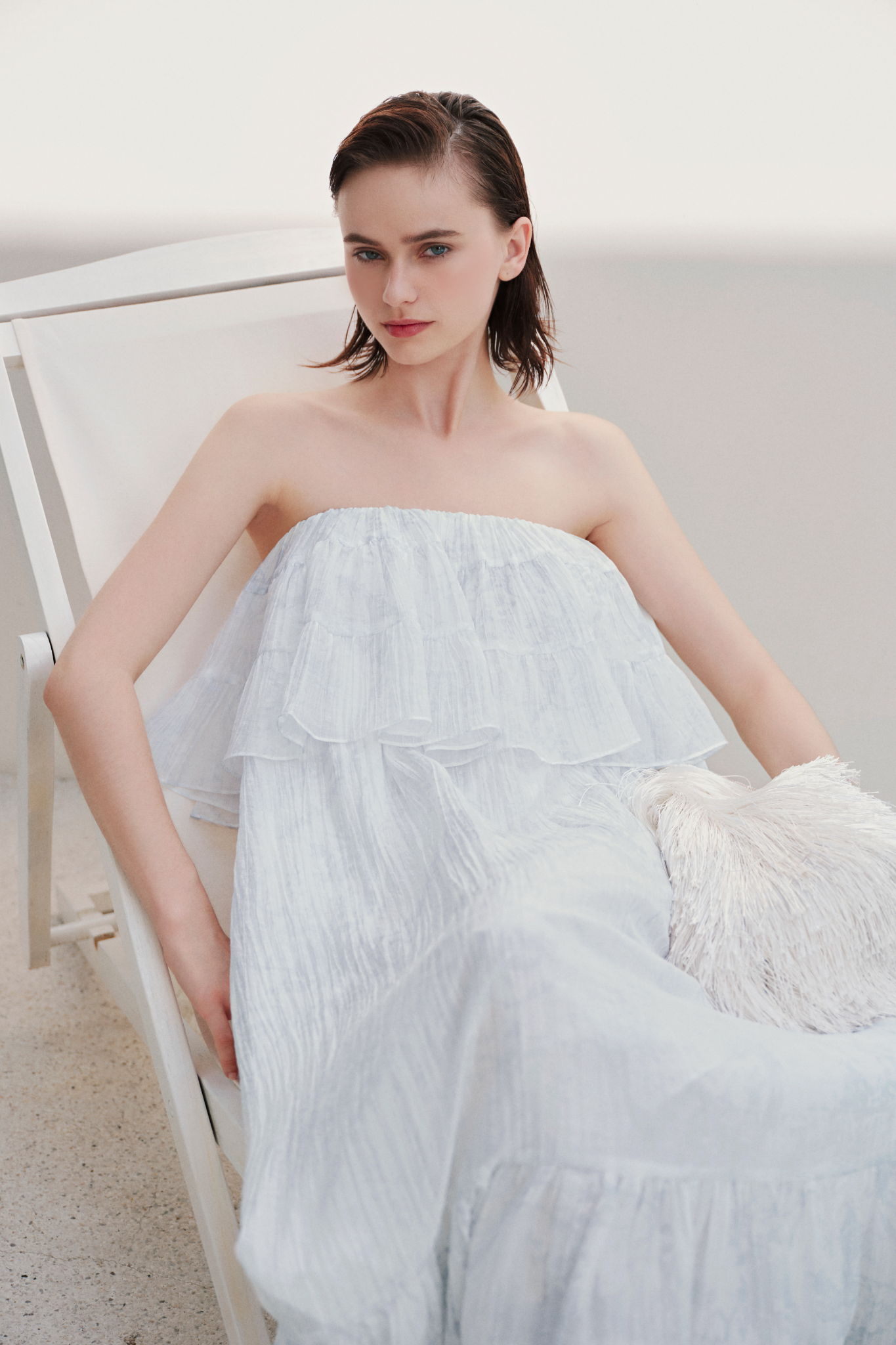 Cherith Maxi Dress in Azure
