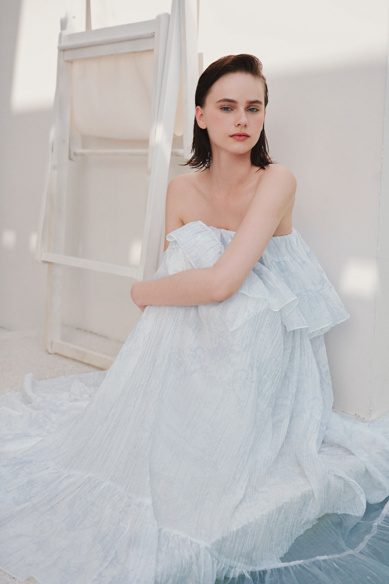 Cherith Maxi Dress in Azure