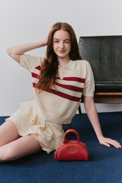  Áo Calais Red Striped Top 