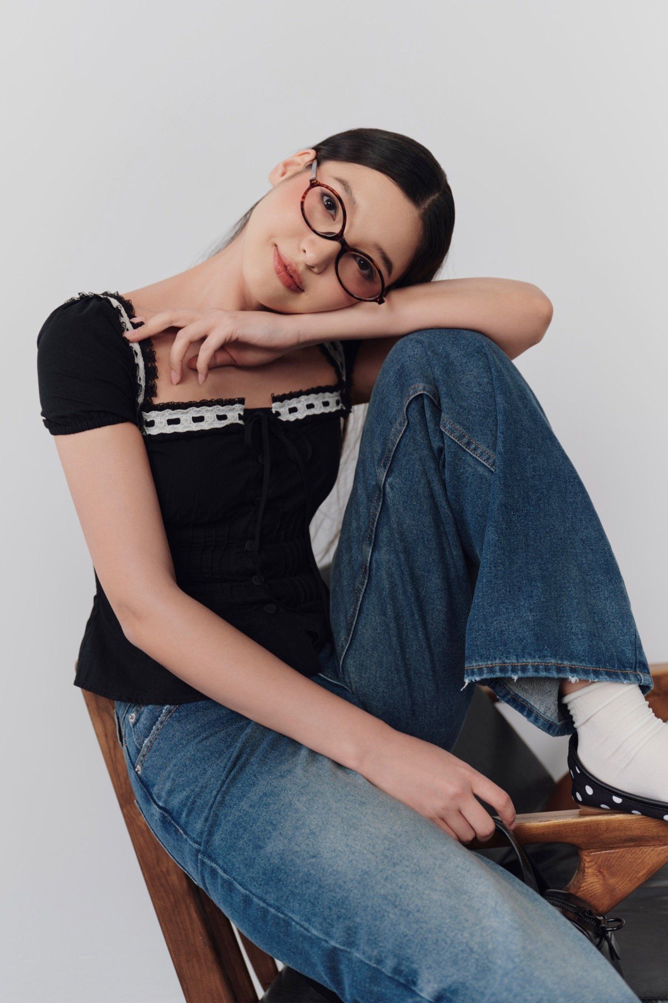 Áo Elska Top in Black