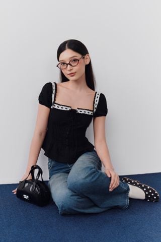 Áo cổ vuông Elska Top nhiều màu