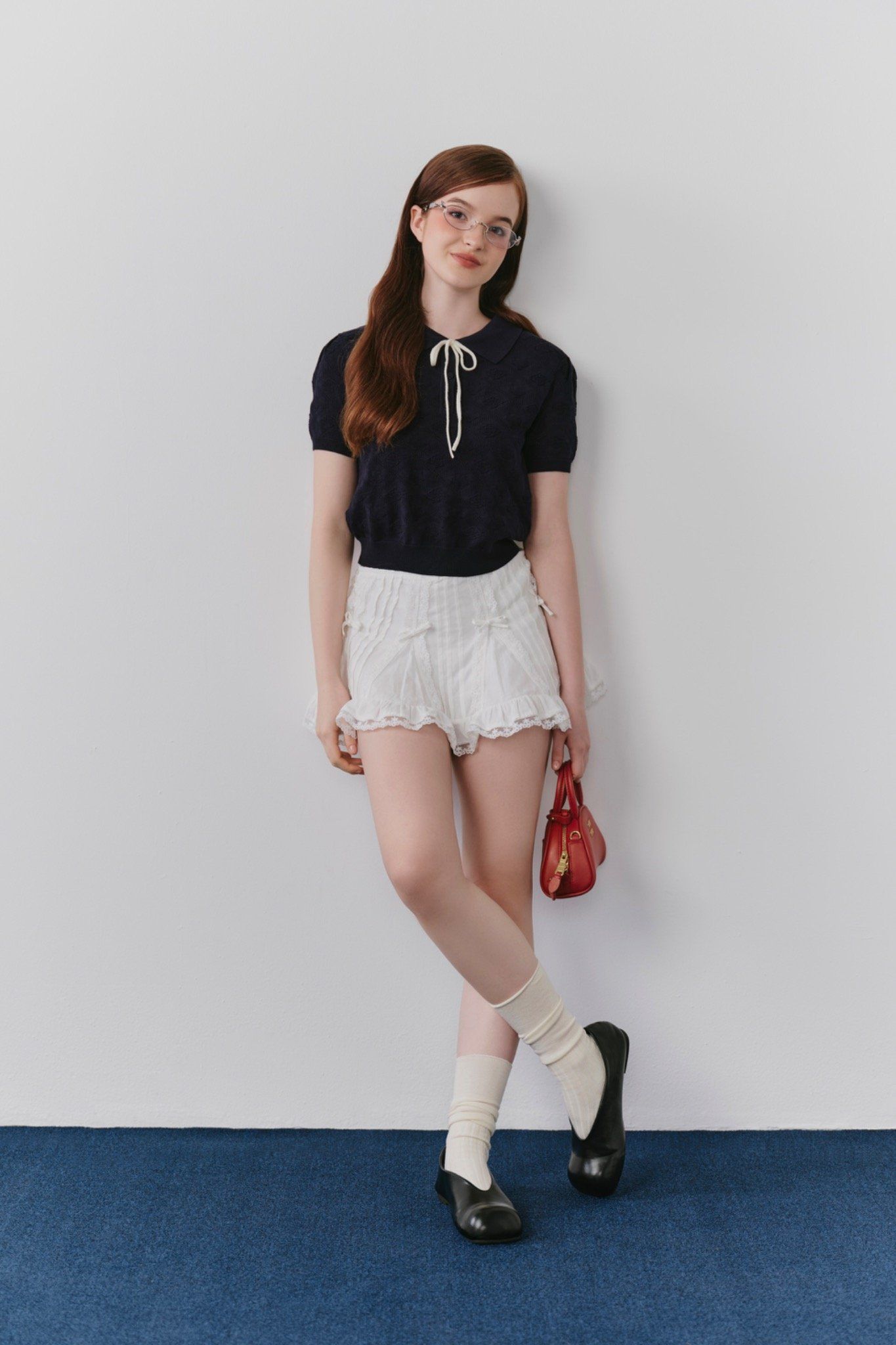 Áo Binna Top in Navy