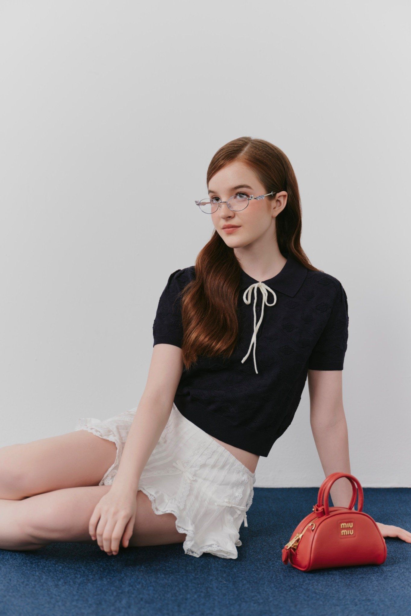 Áo Binna Top in Navy