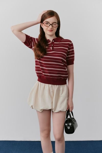  Áo Harin Knit Top in Red 