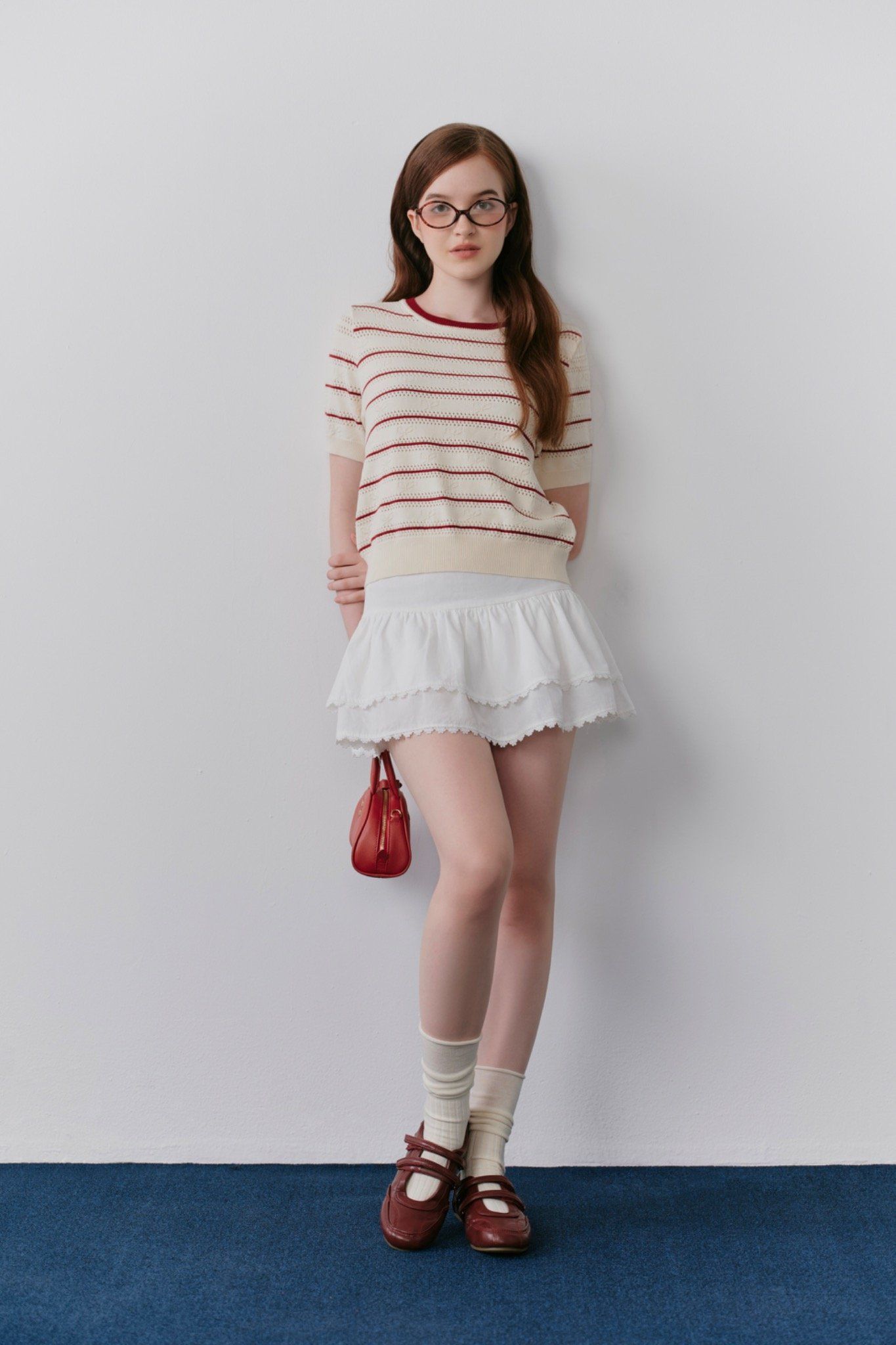 Áo Breeta Knit Top in Red