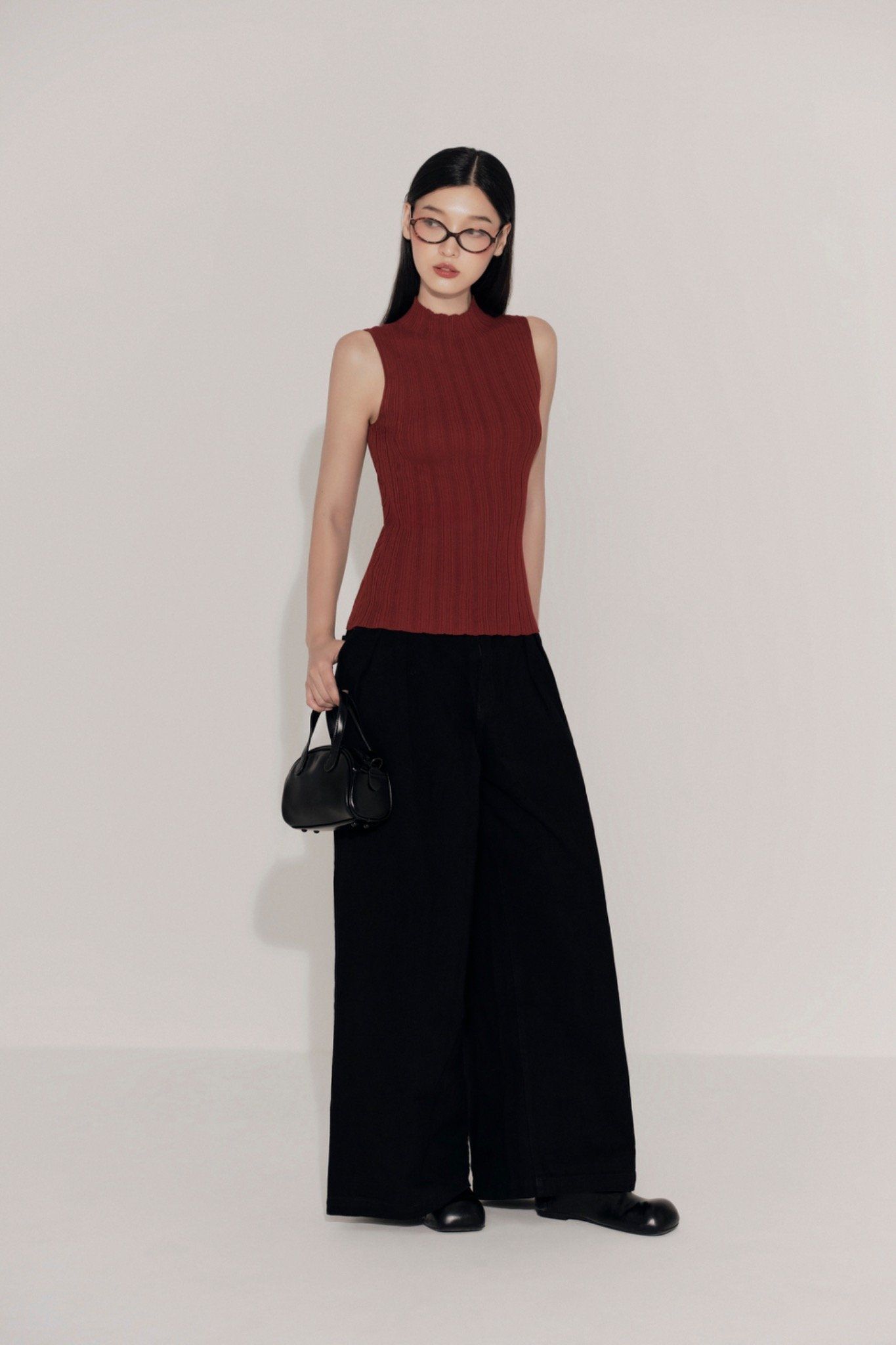 Áo Janece Knit Top in Red
