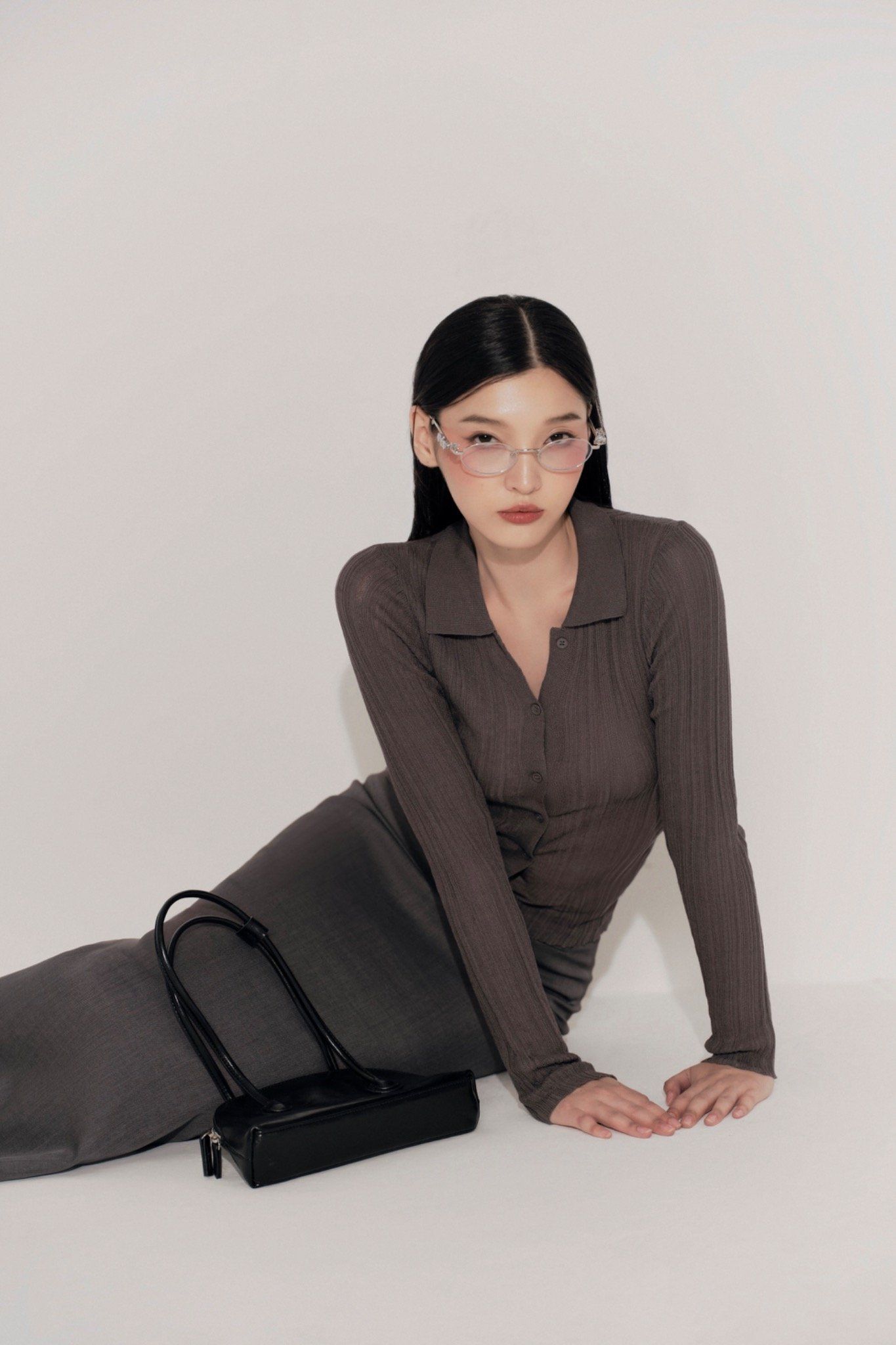 Áo Josilyn Knit Top in Gray