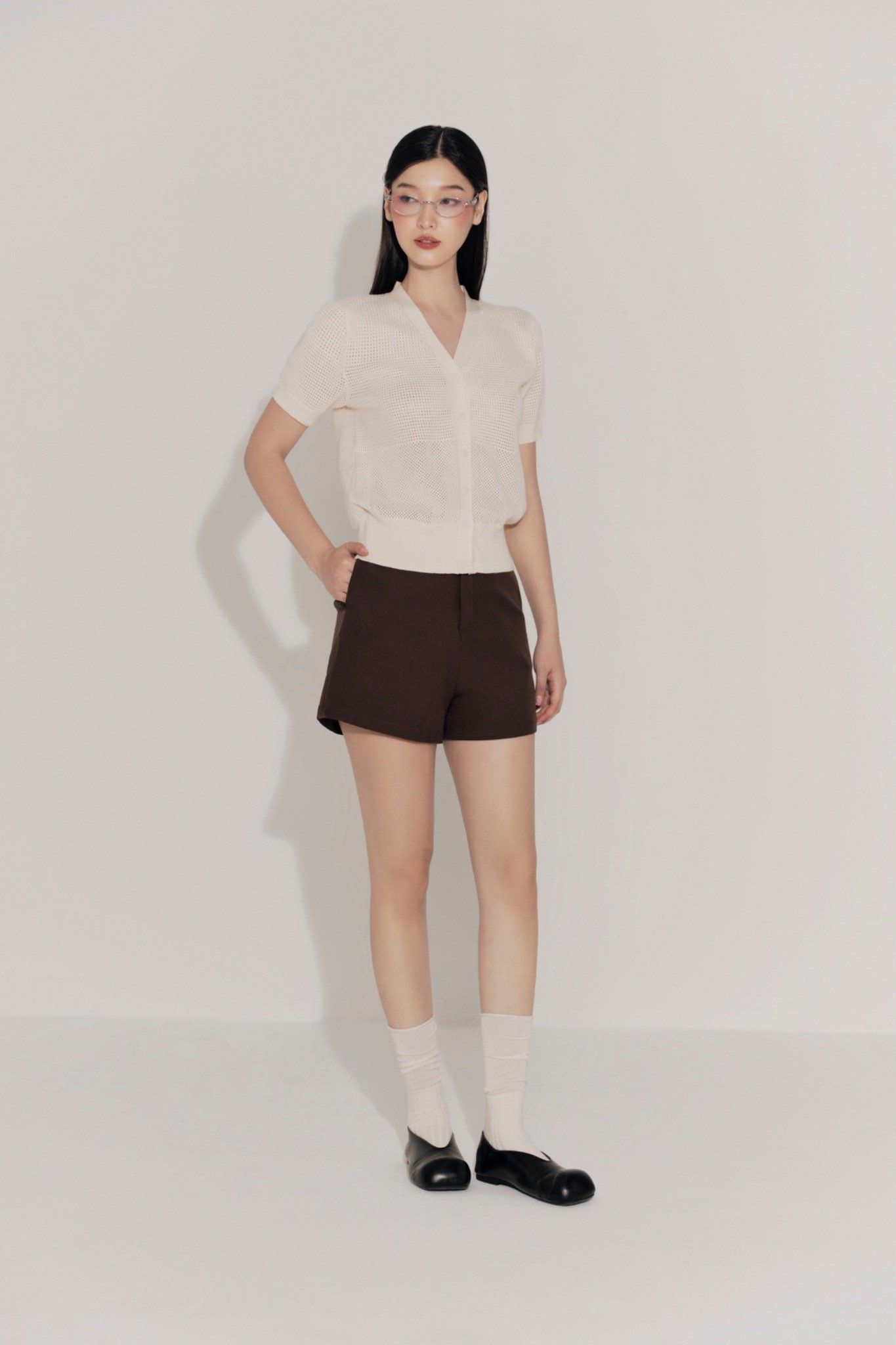 Áo Knixie Top In Cream
