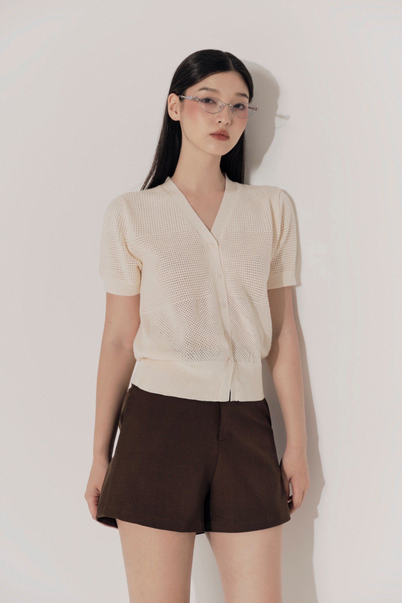 Áo Knixie Top In Cream