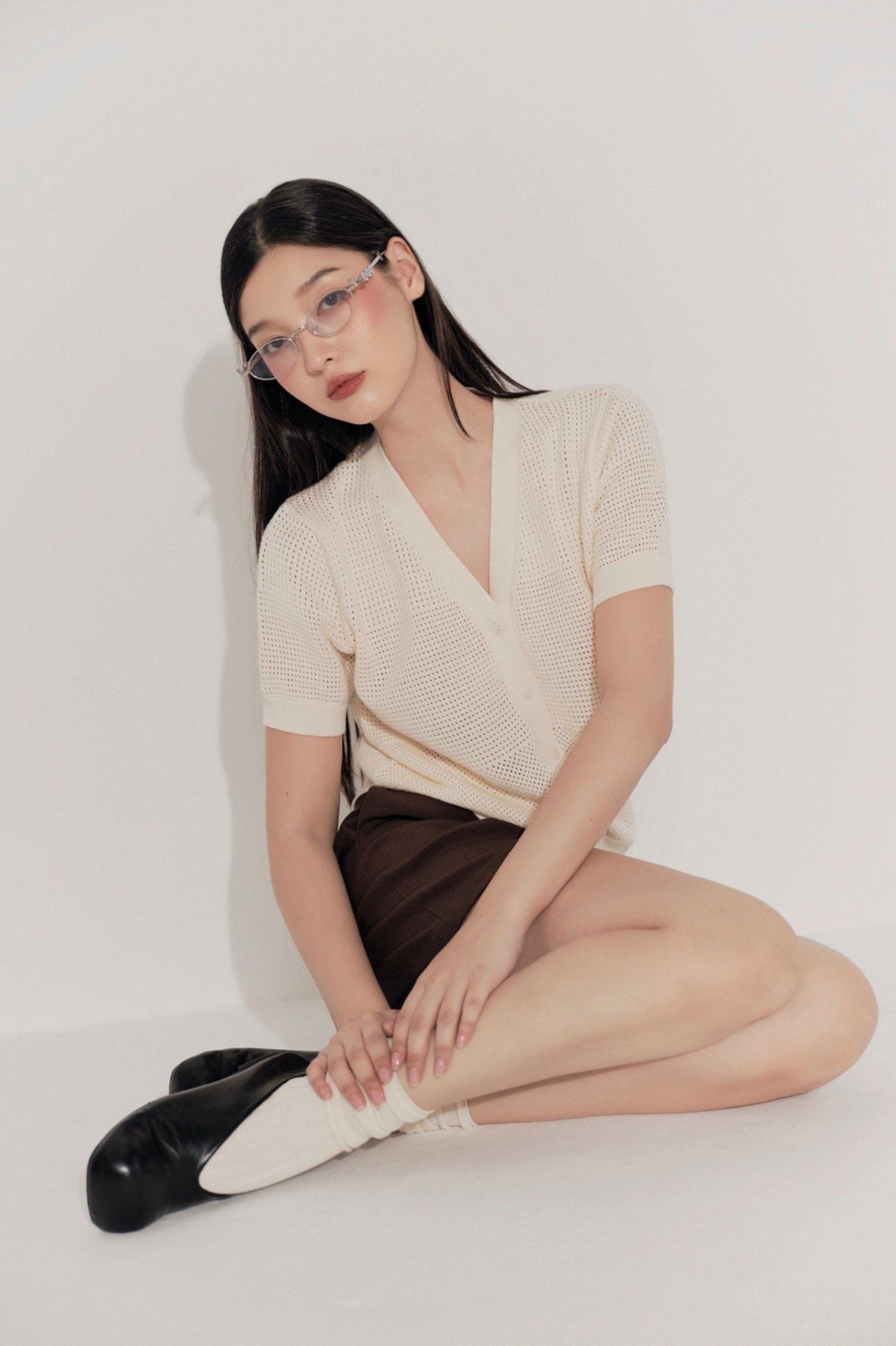 Áo Knixie Top In Cream