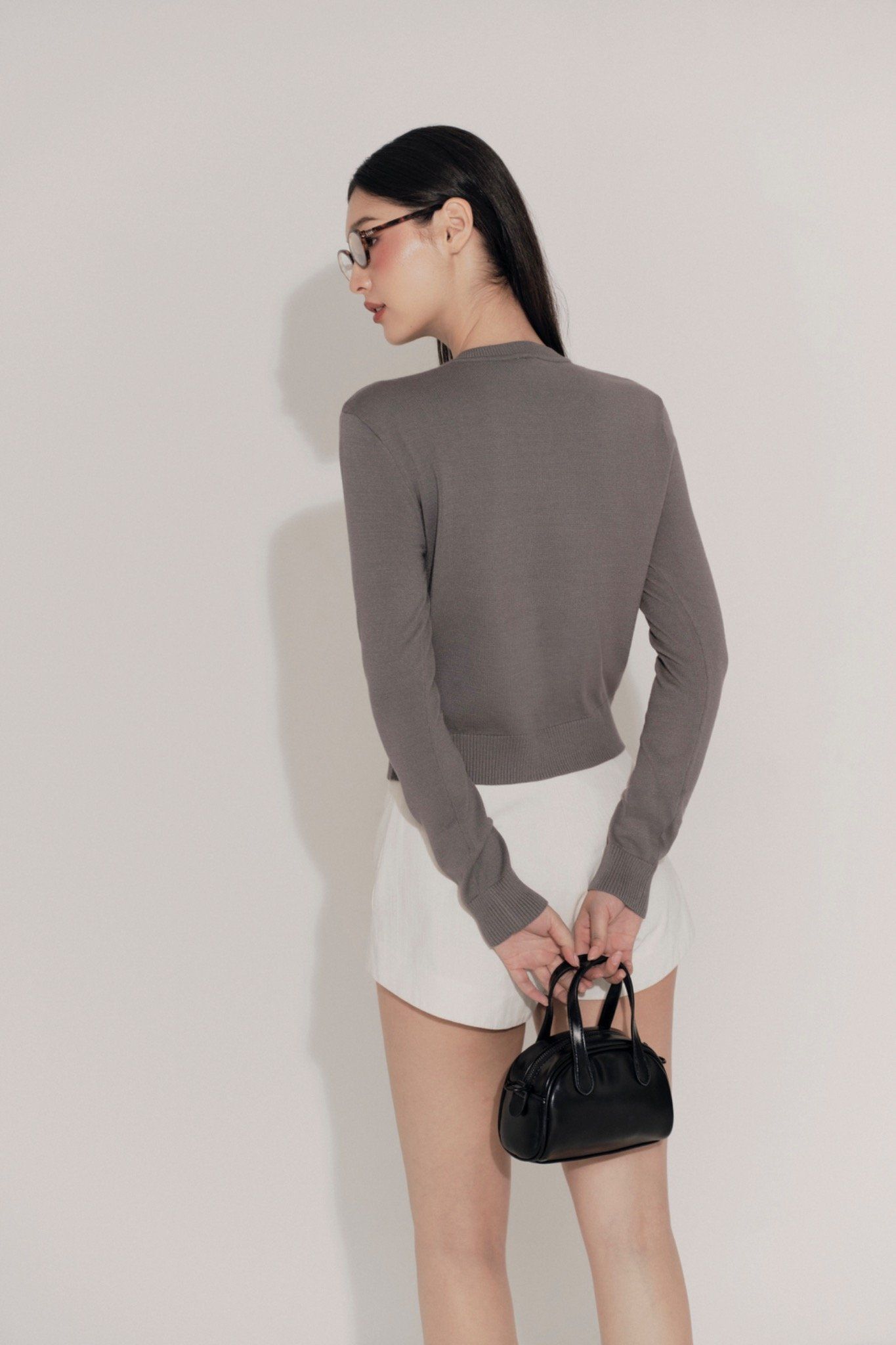 Áo Yona Long Sleeve Top in Gray