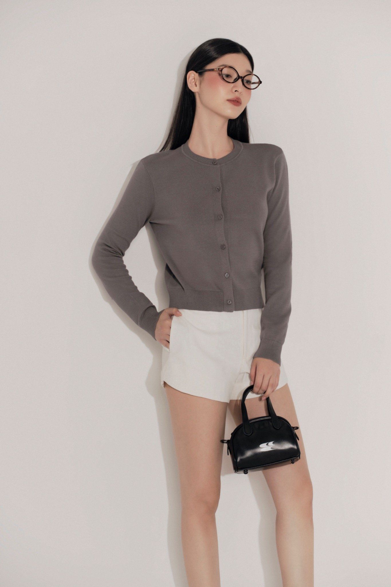Áo Yona Long Sleeve Top in Gray