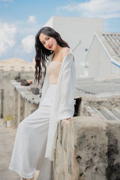  Áo Basic Cami Top in Cream 