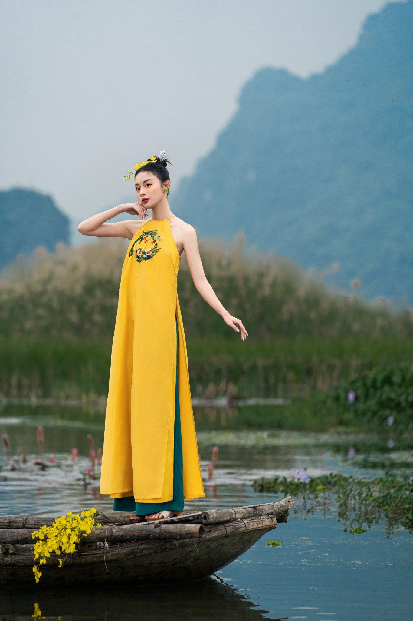 Áo Dài Diên Hy (Không kèm quần)