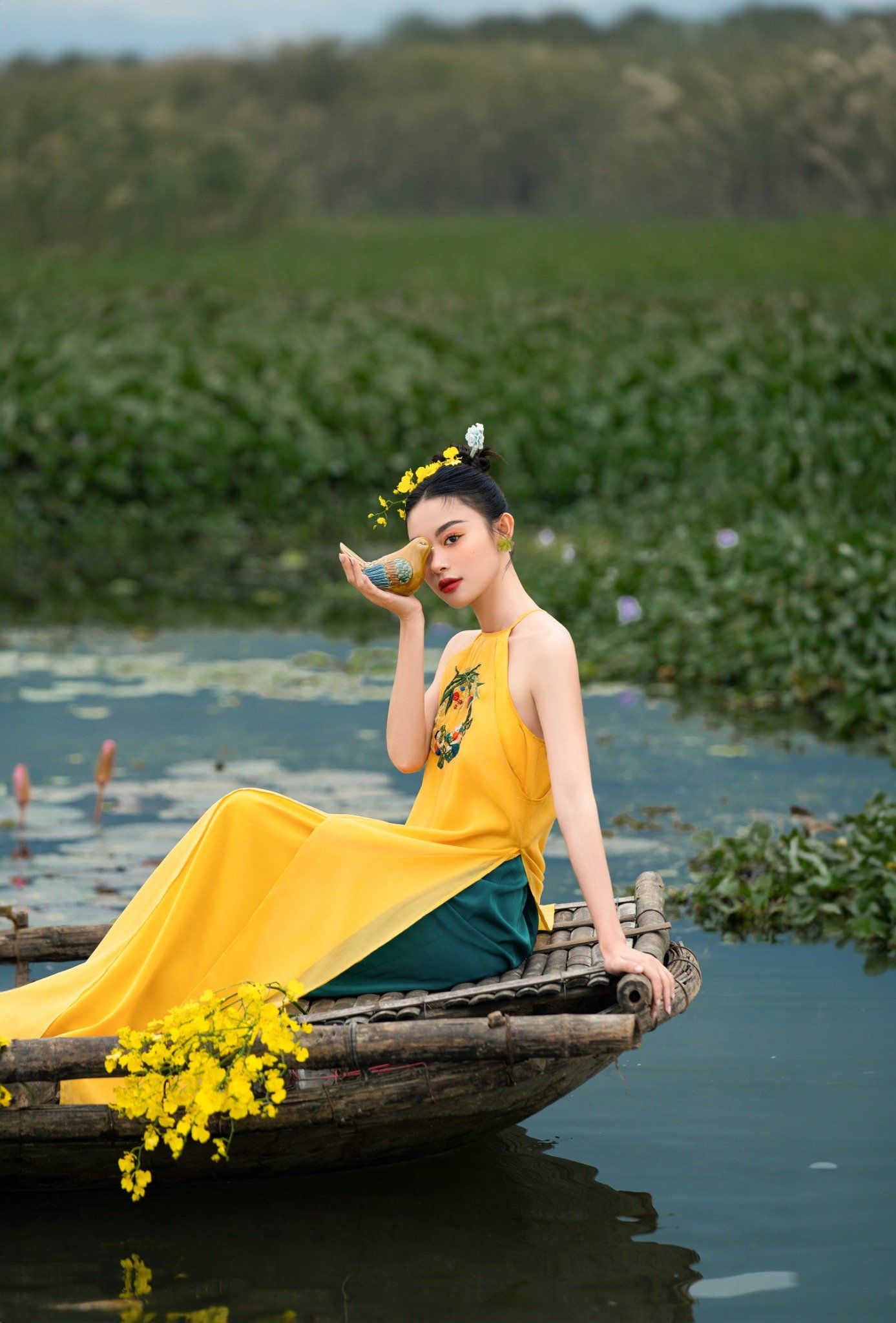 Áo Dài Diên Hy (Không kèm quần)