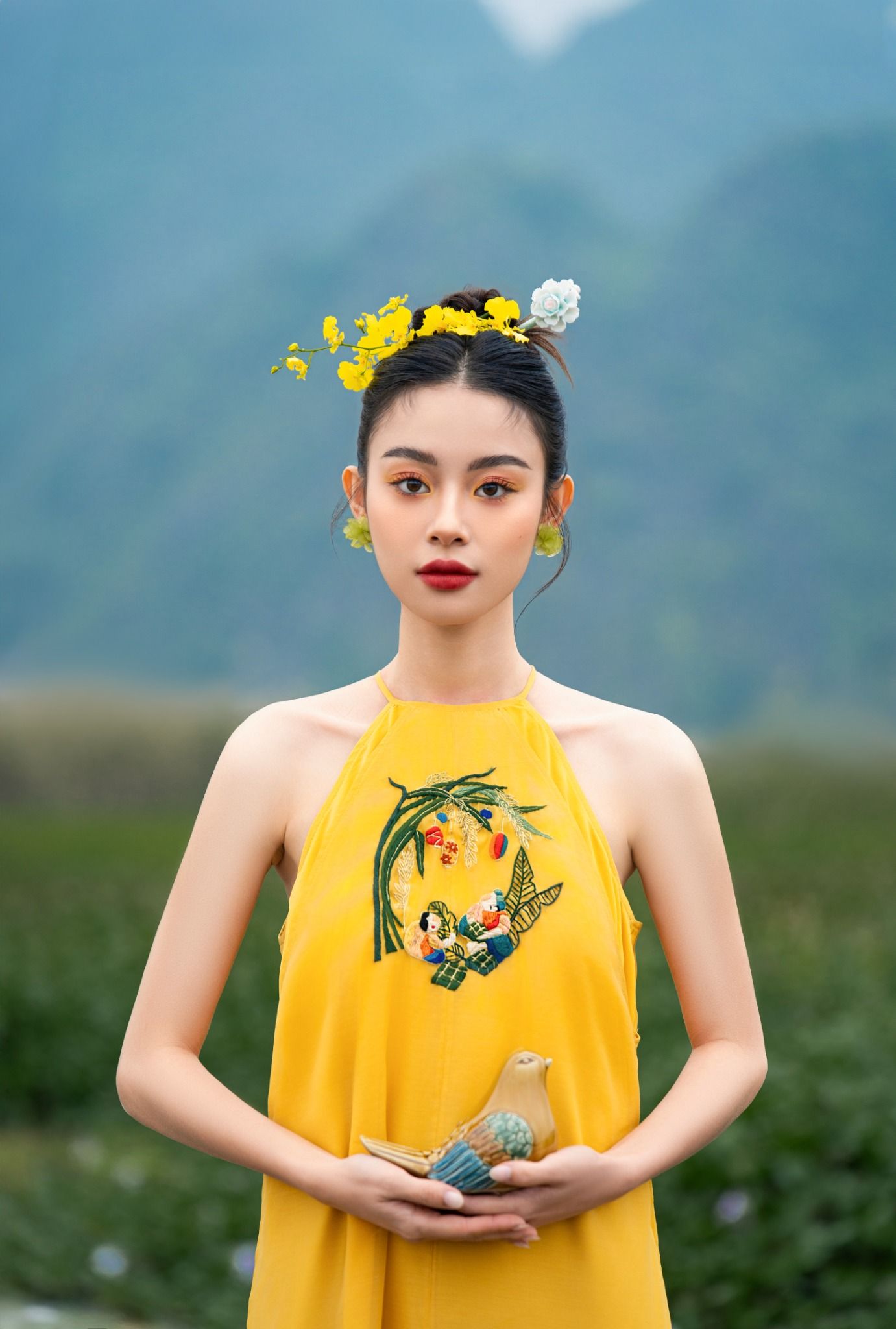 Áo Dài Diên Hy (Không kèm quần)