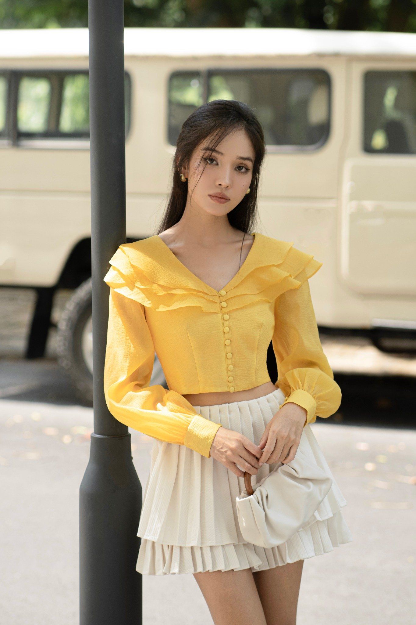 Áo Jazlyn Top in Yellow