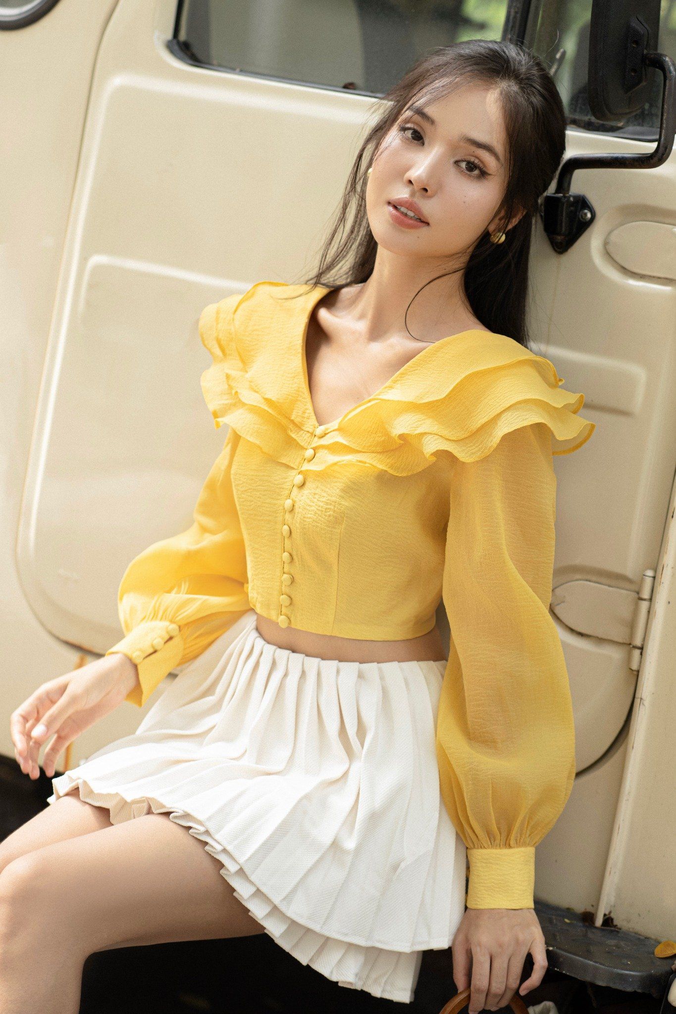 Áo Jazlyn Top in Yellow