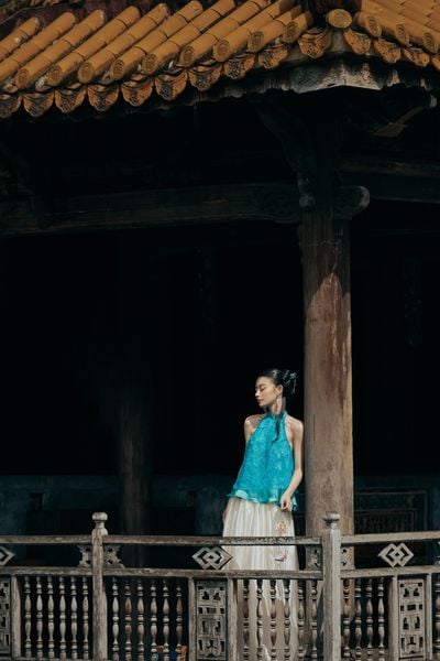  Chân váy Jorie Silk Skirt in Cream 
