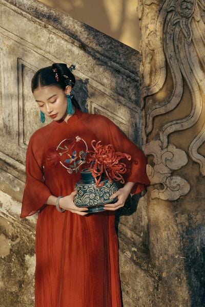  Áo Dài Đan Vy (Không kèm quần) 