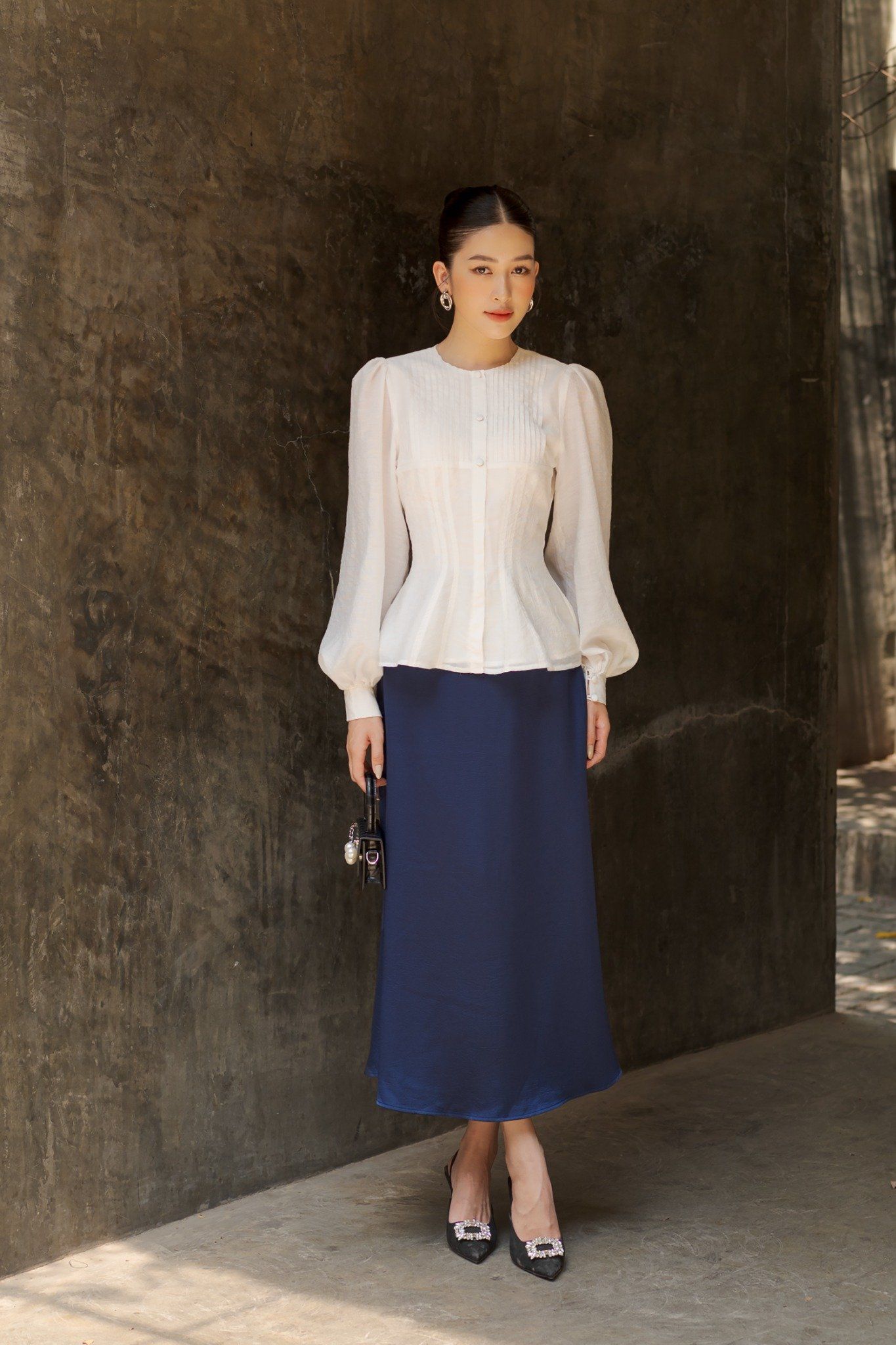 Esolo ZANZEA Chân Váy Maxi Dài Satin LỤA Cho Nữ Phong Cách Hàn Quốc Đầm Chữ  A Dáng Rộng Có Khóa Kéo Đi Hộp Đêm Đi Tiệc KRS 11  MixASale