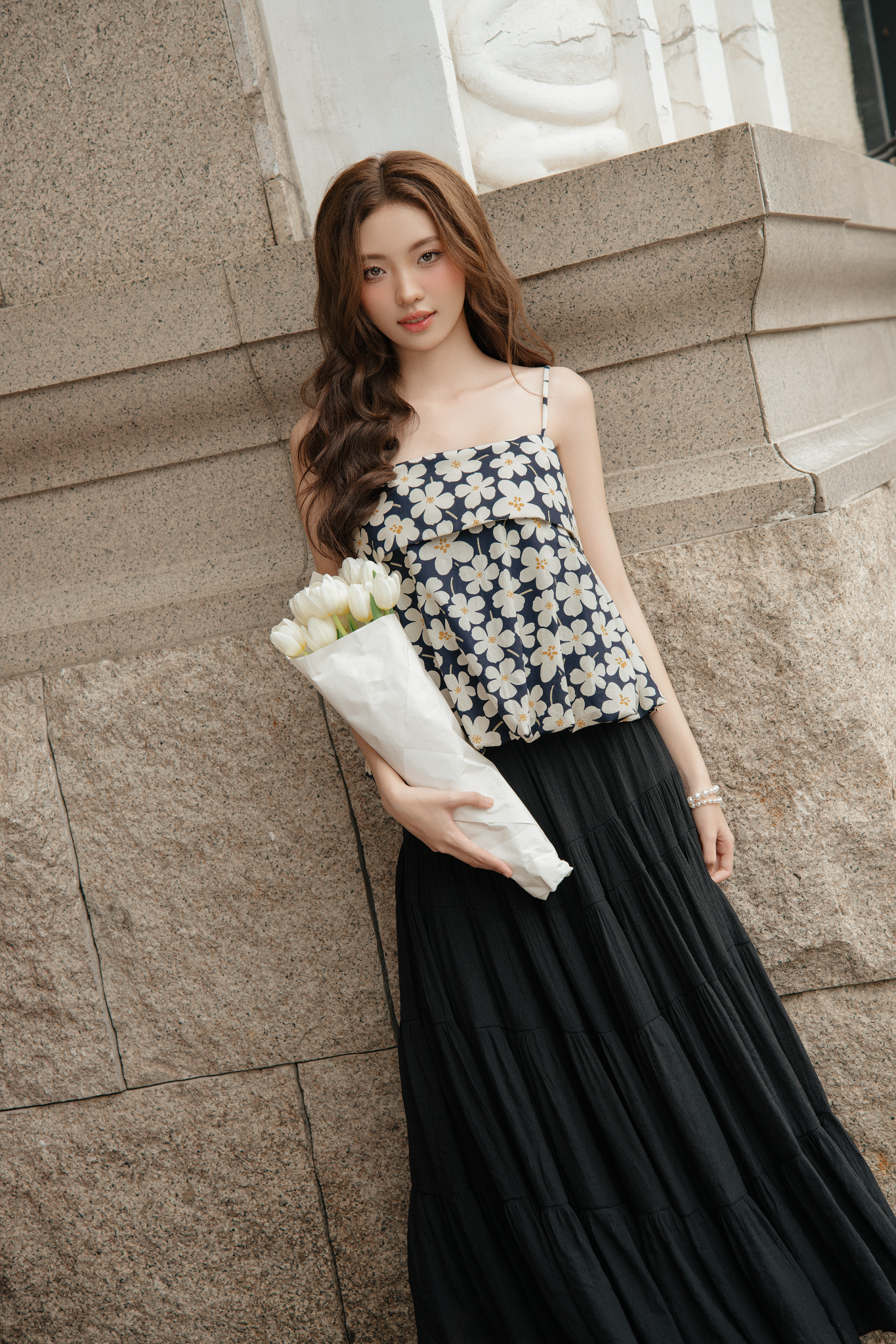 Chân váy Alie Midi Skirt In Black