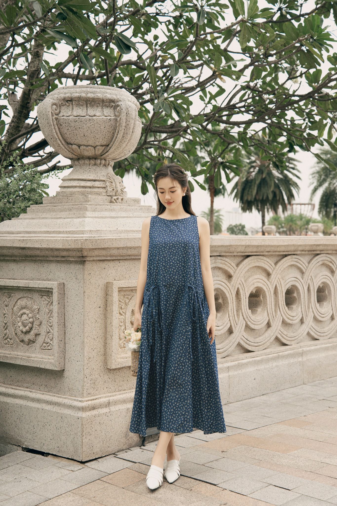 Arabella Dress in Navy