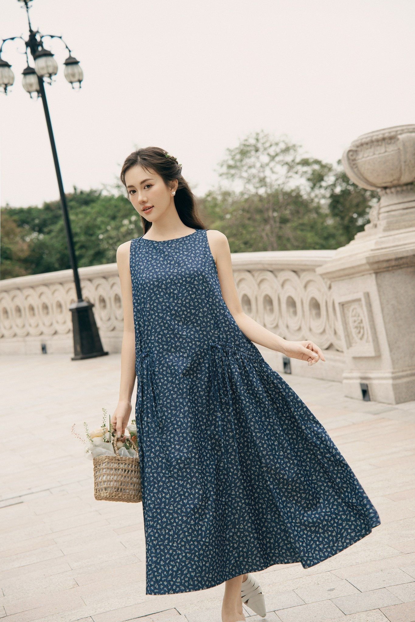 Arabella Dress in Navy