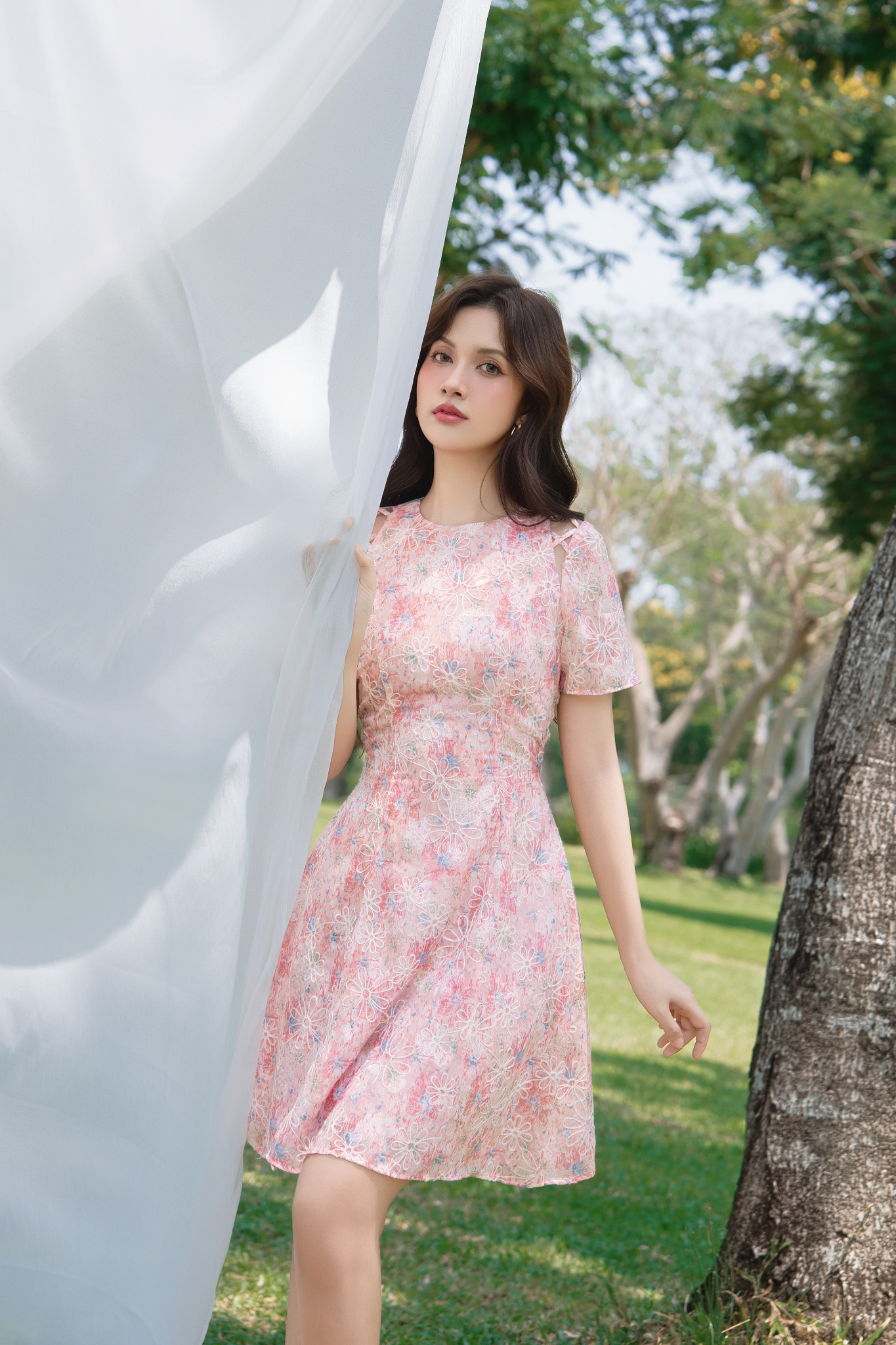 Lulu Fleur Dress in Pink