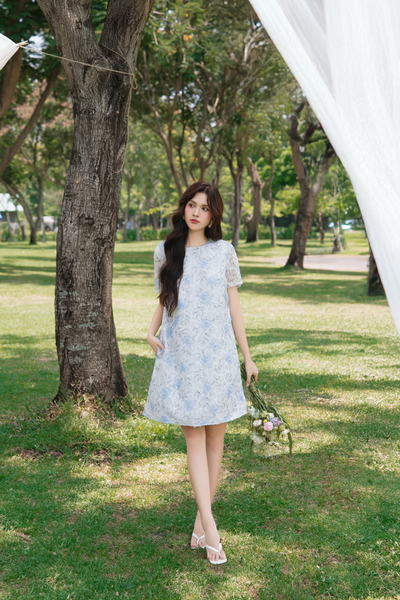  Taja Fleur Dress in Blue 