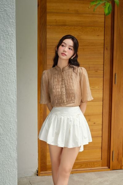  Chân váy Aurelie Skirt in White 