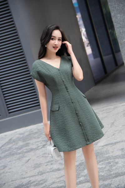  Esme Button Dress 