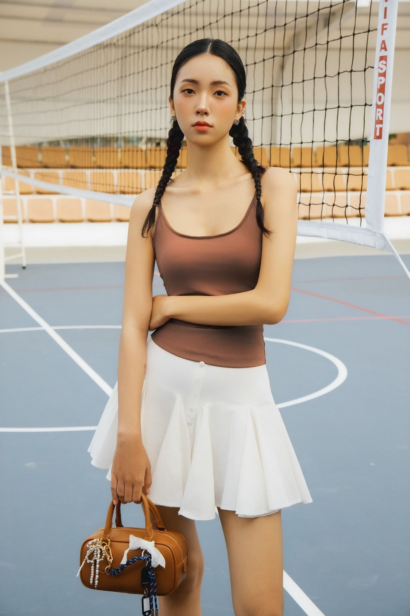 Nixie Mini Skirt in White