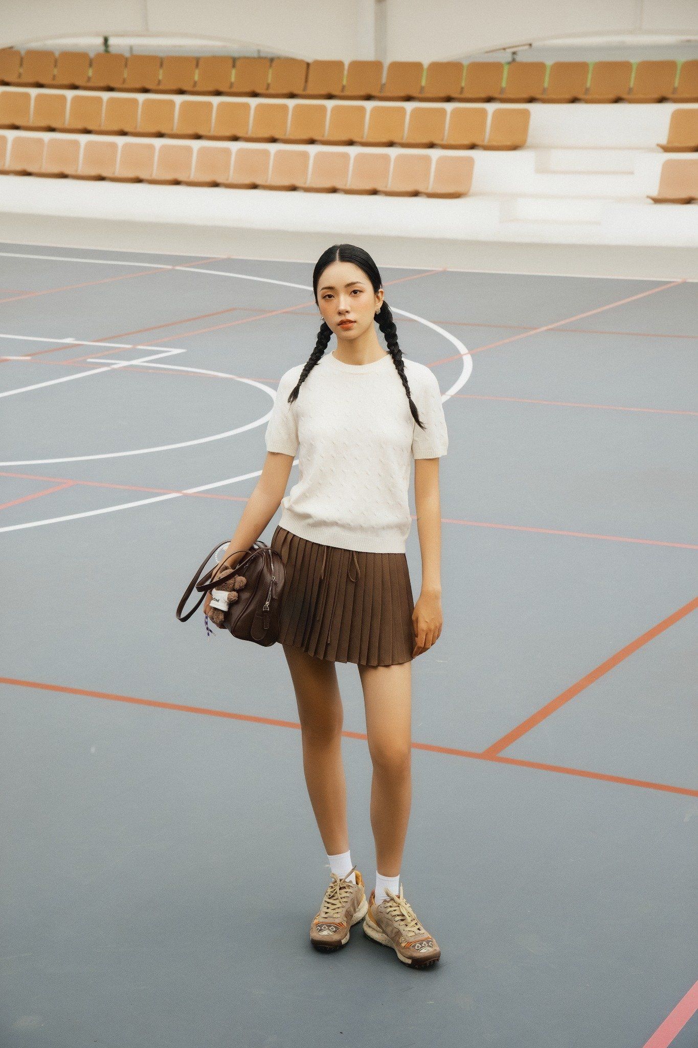 Áo Bowie Top in Cream