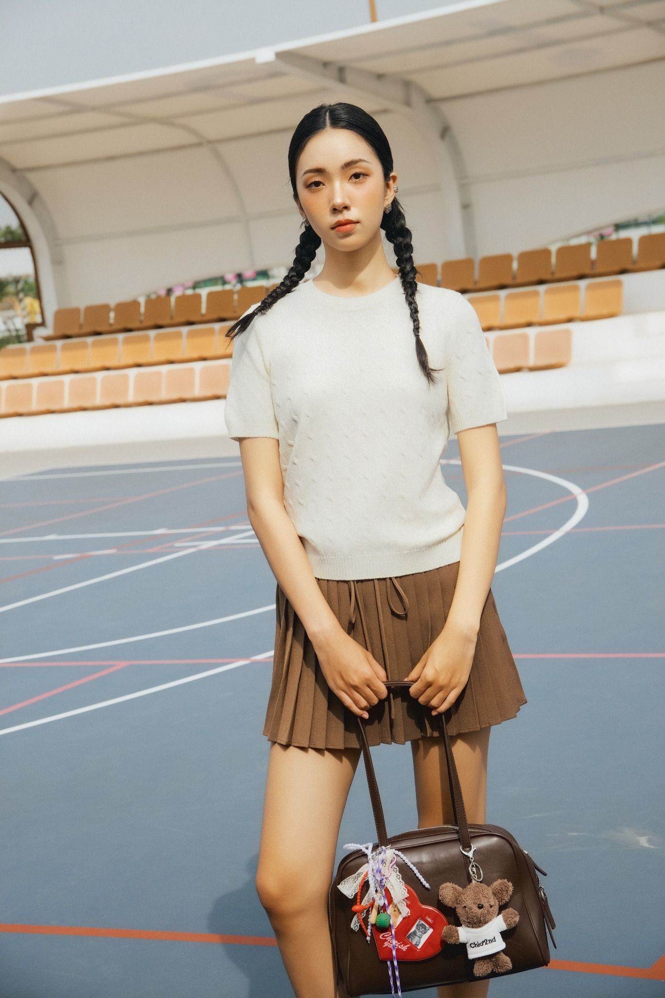 Áo Bowie Top in Cream